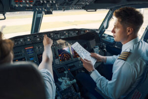 young man pilot